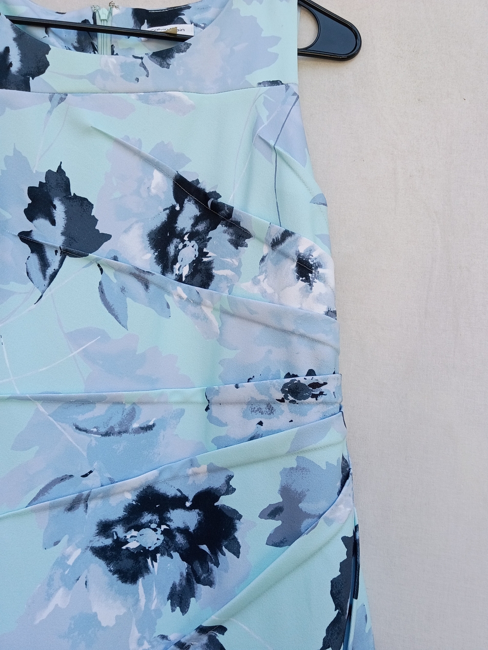Calvin Klein Mint Floral Printed Sheath Midi Dress - Picture 4 of 4